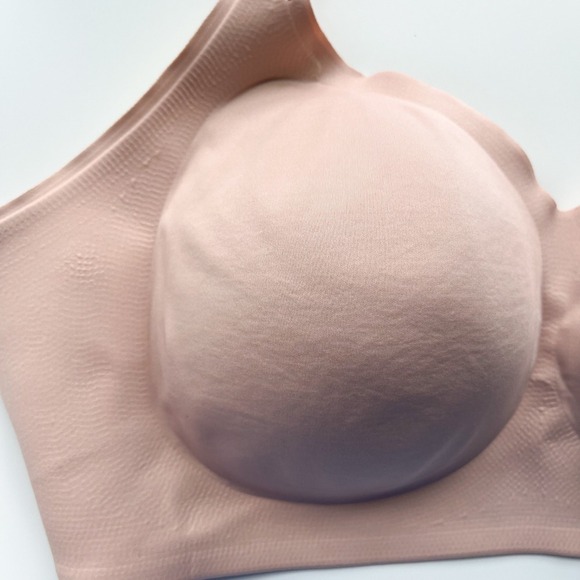 Momcozy Womens 3XL Plus Nursing Pumping Bra Beige Seamless Wireless - Picture 2 of 8